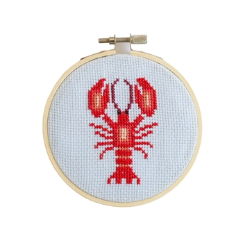 LOBSTER CROSS STITCH KIT fra Cotton Clara